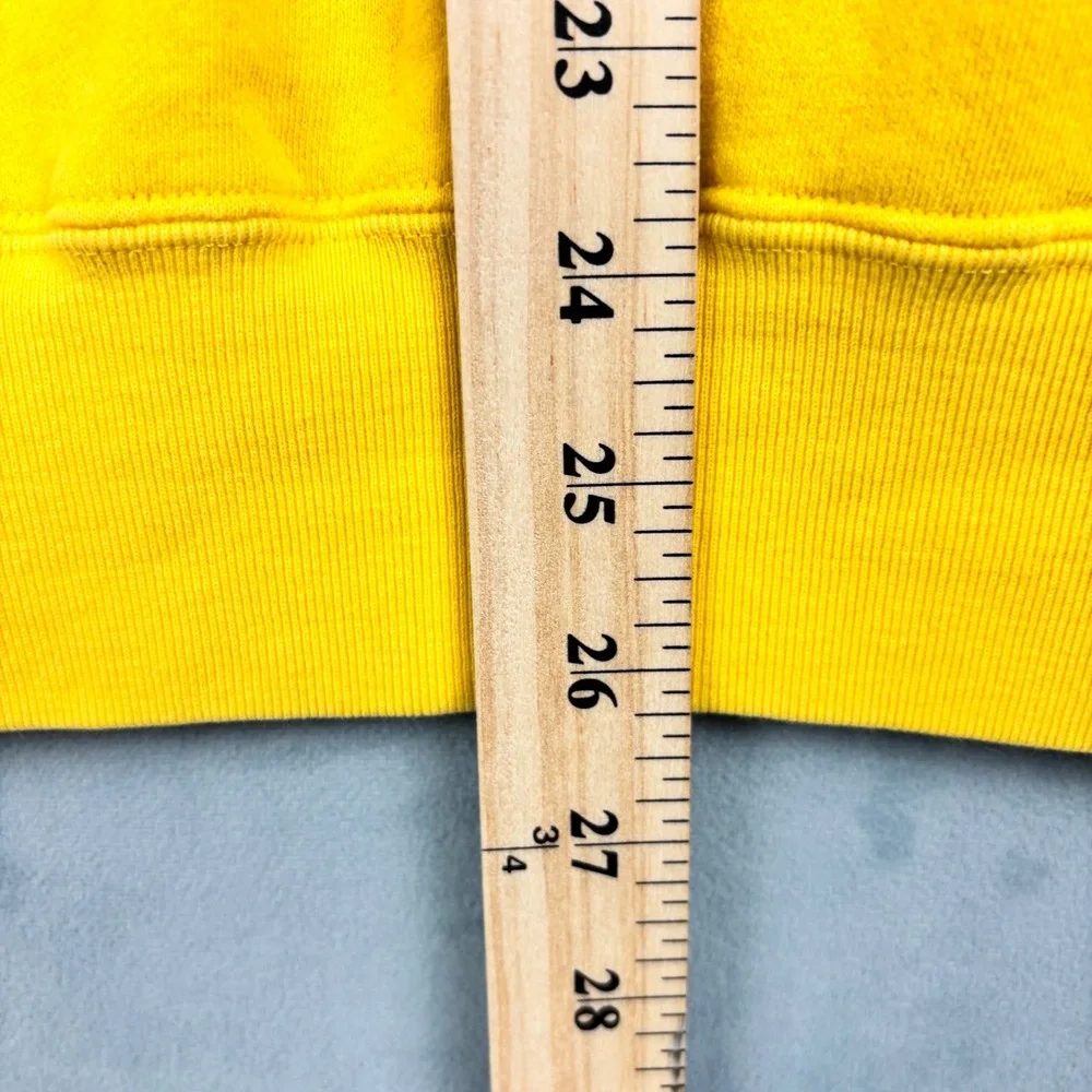 Polo Golf Ralph Lauren Mens XL Yellow V-Neck Sweatshirt Vest Embroidered Crest